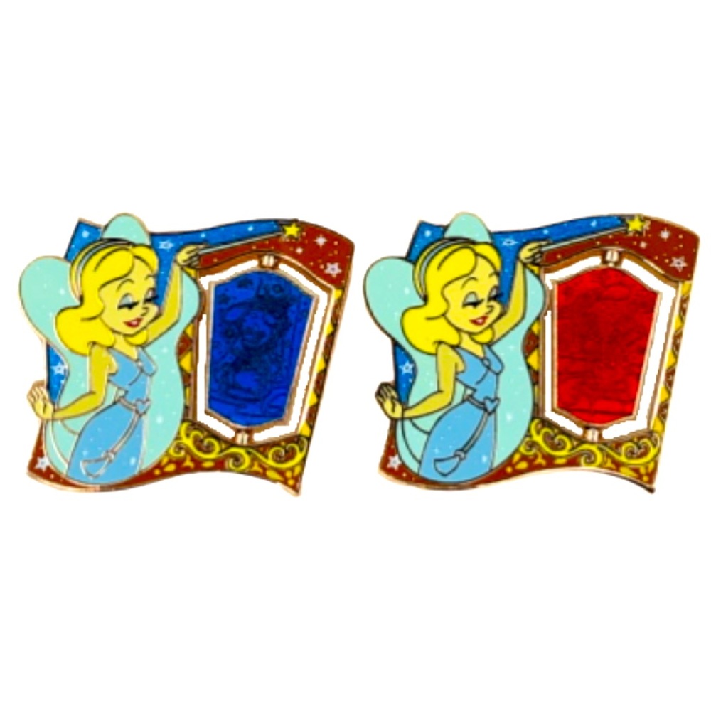 Disney Blue Fairy Disneyland Magic Transformations Pin LR FIRM